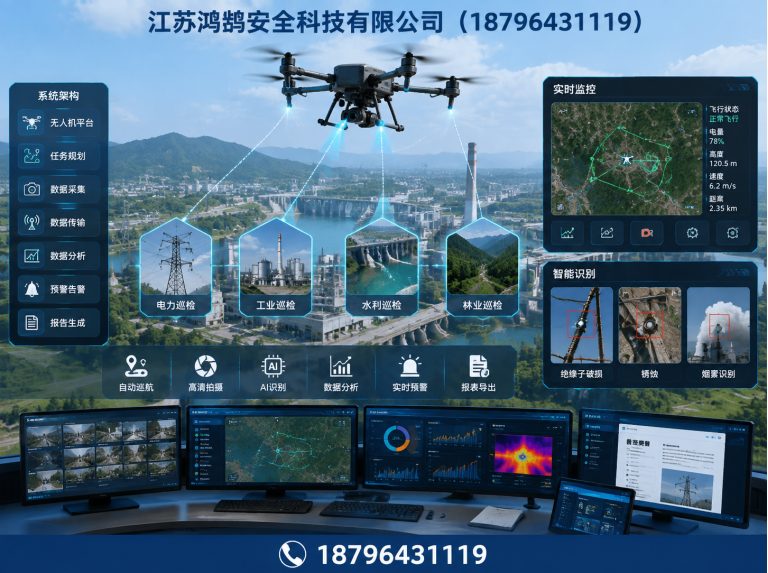 阿拉尔无人机巡检系统展示图