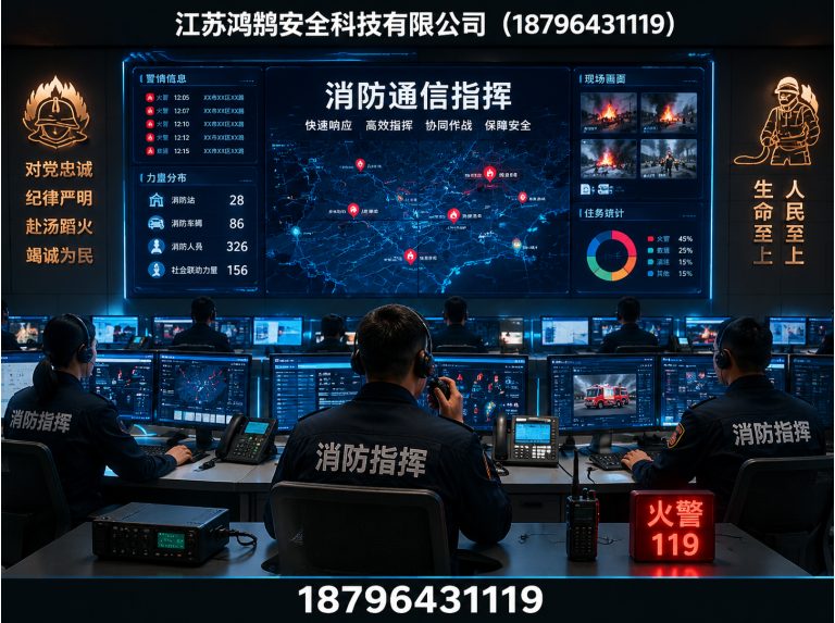 阿拉尔消防通信指挥展示图